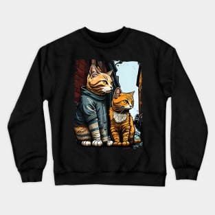 Support Your Local Street Cats Animal Pet Love Crewneck Sweatshirt